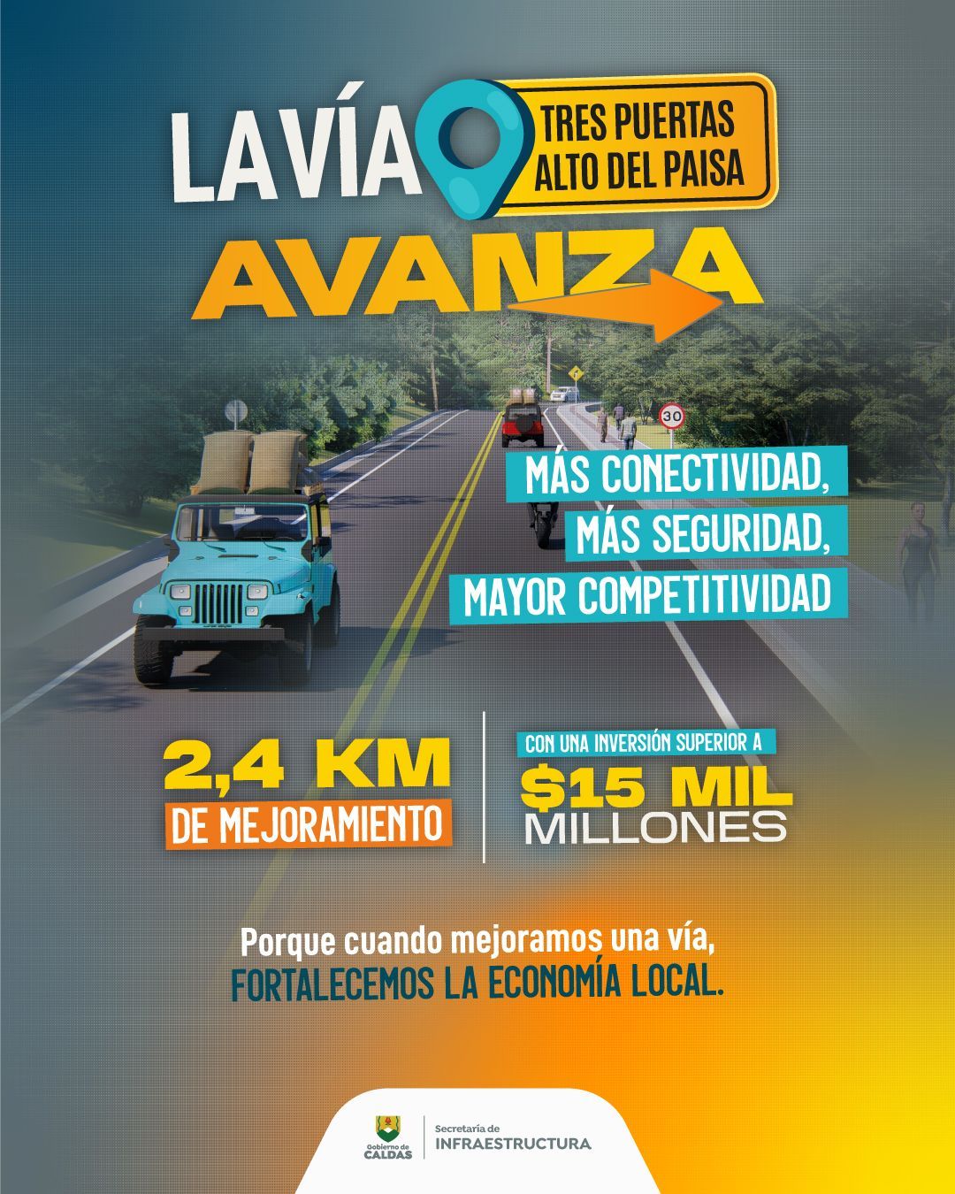 post vÍa tres puer el paisa